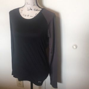 Under Armour Black and Gray Top Medium